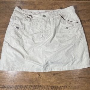 Faded Glory Skirt Womens 12 Tan Cargo Pockets Ladies Work